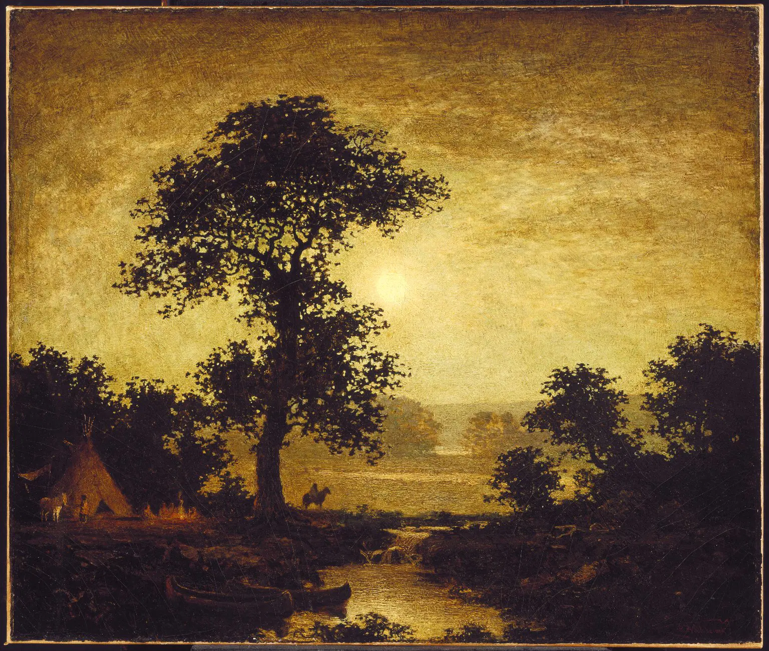 Blakelock - Moonlight painting